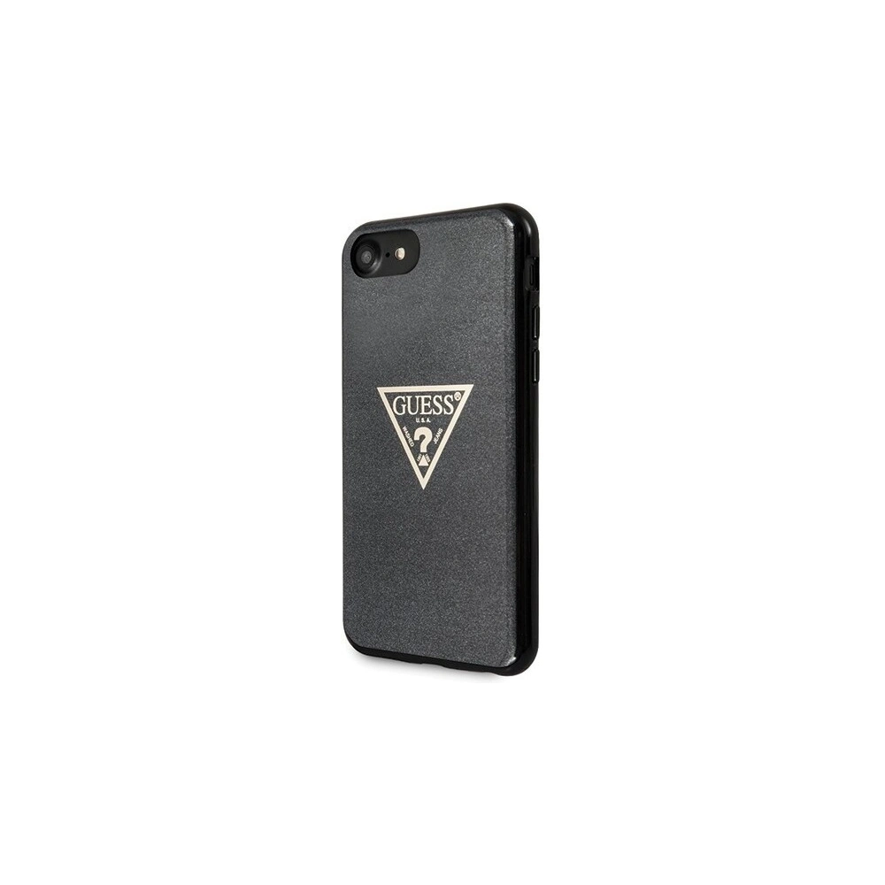 Etui Guess GUHCI8SGTLBK Apple iPhone SE 2022/SE 2020/8/7 czarny/black hard case Glitter Triangle