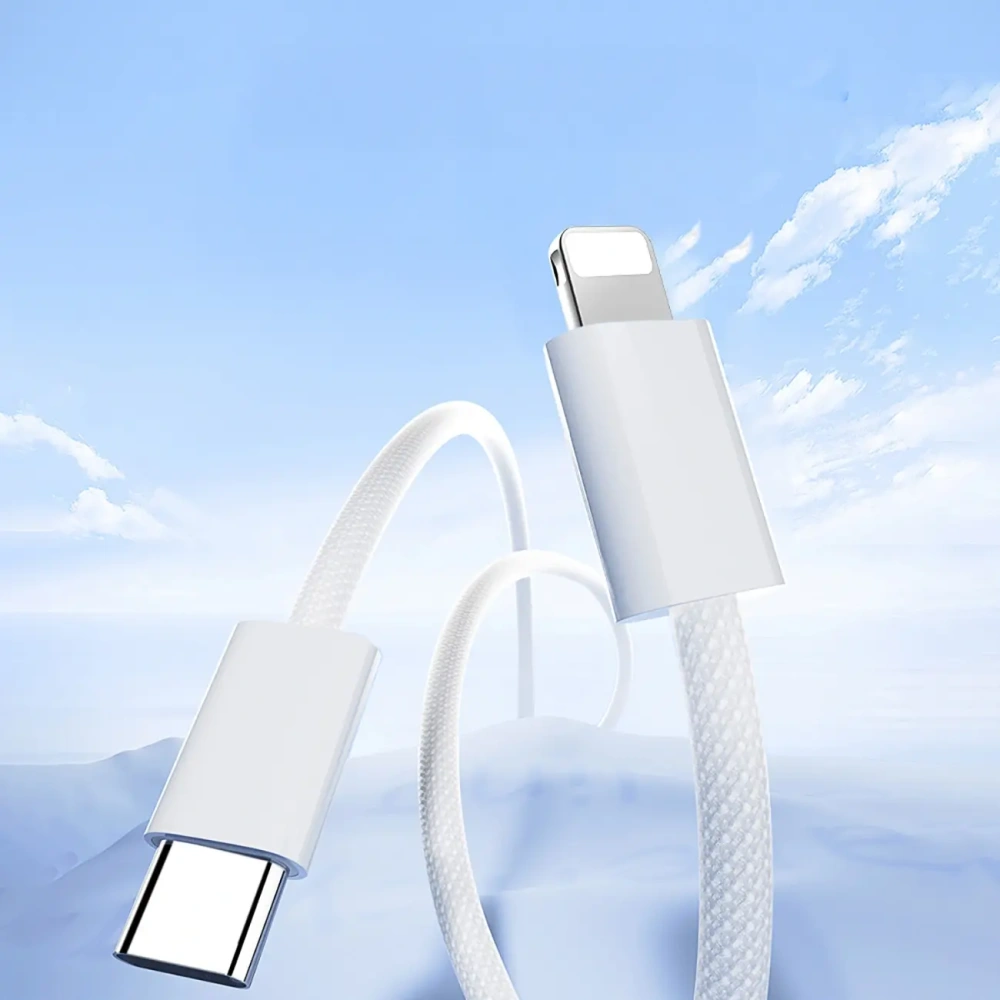 Hurtownia GSM - Joyroom S-A45 Ben Serie 30W USB-C / Lightning geflochtenes Kabel 1m weiß - JYR1135 - {ean13} - Hurt