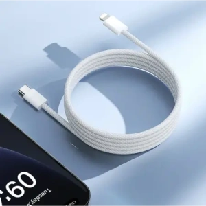 Joyroom S-A45 Ben Serie 30W USB-C / Lightning geflochtenes Kabel 1m weiß