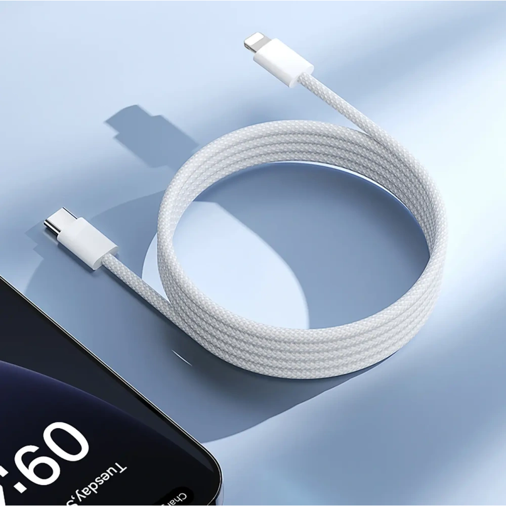 Hurtownia GSM - Joyroom S-A45 Ben Serie 30W USB-C / Lightning geflochtenes Kabel 1m weiß - JYR1135 - {ean13} - Hurt