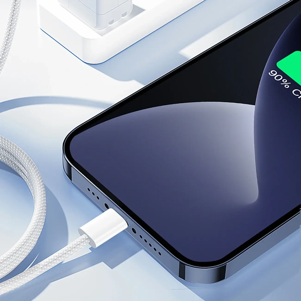 Hurtownia GSM - Joyroom S-A45 Ben Serie 30W USB-C / Lightning geflochtenes Kabel 1m weiß - JYR1135 - {ean13} - Hurt