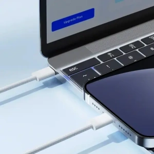 Joyroom S-A45 Ben Serie 30W USB-C / Lightning geflochtenes Kabel 1m weiß