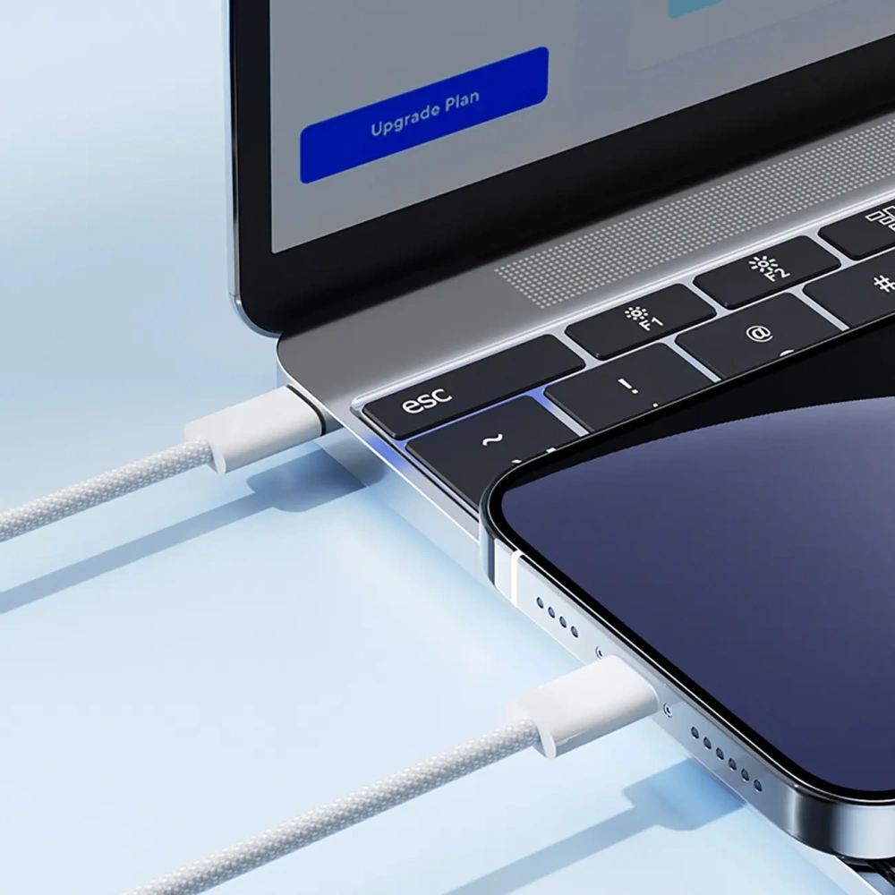 Hurtownia GSM - Joyroom S-A45 Ben Serie 30W USB-C / Lightning geflochtenes Kabel 1m weiß - JYR1135 - {ean13} - Hurt