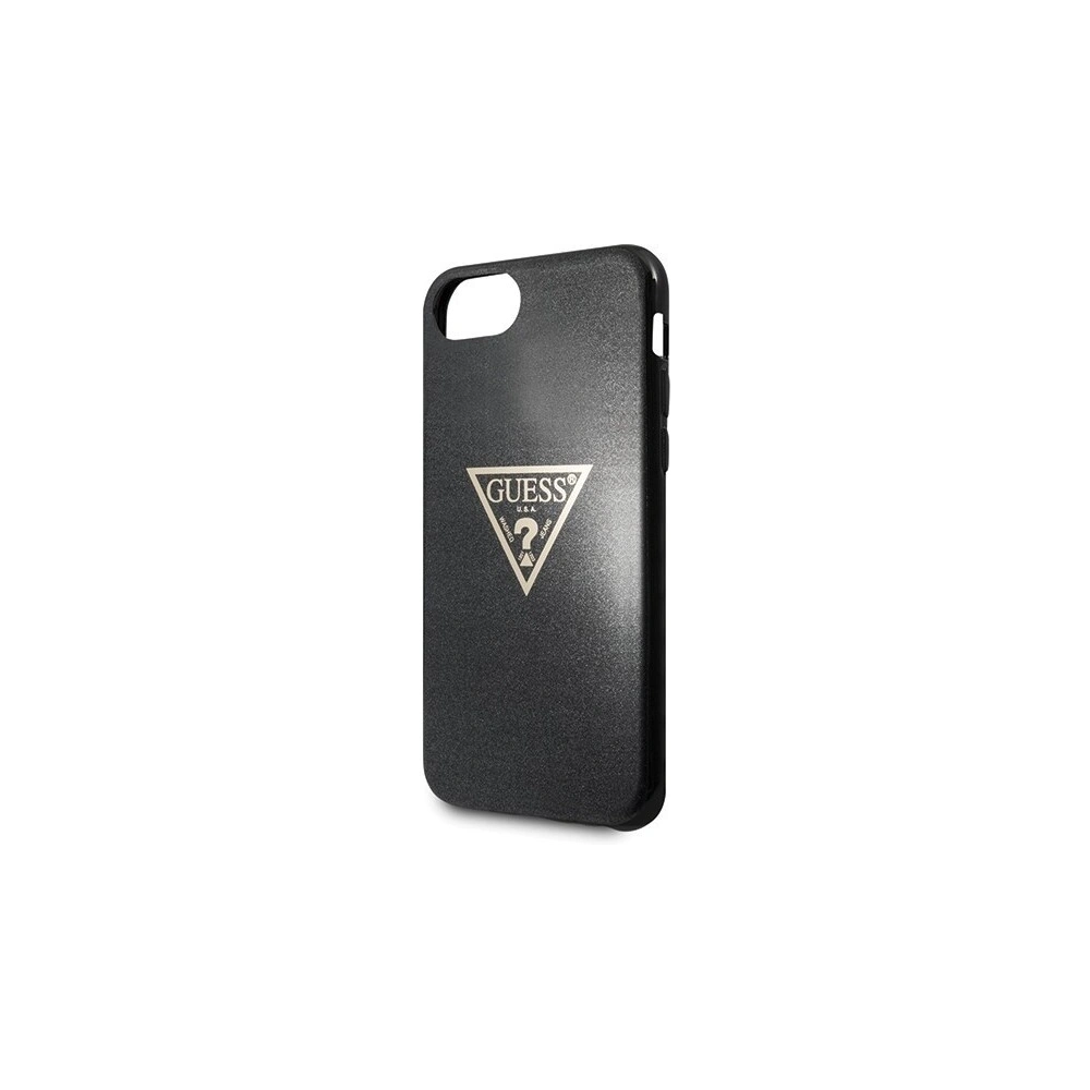 Etui Guess GUHCI8SGTLBK Apple iPhone SE 2022/SE 2020/8/7 czarny/black hard case Glitter Triangle