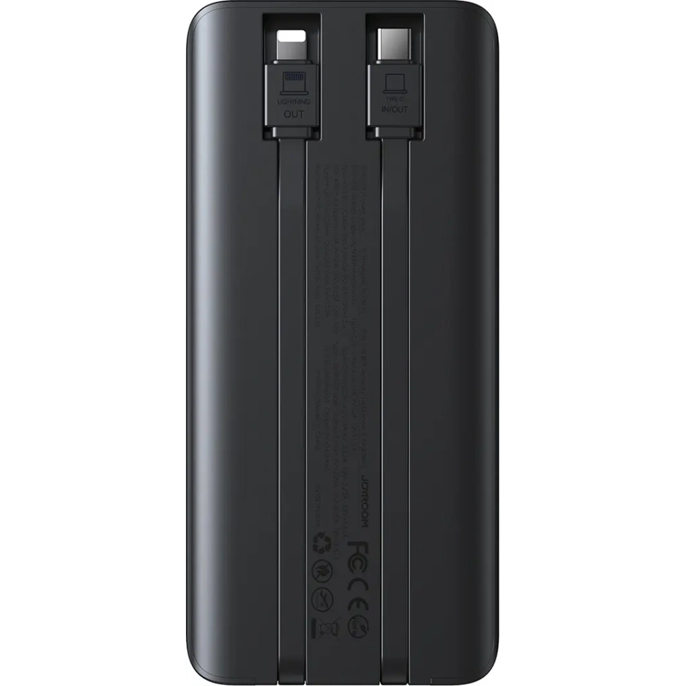 Hurtownia GSM - Joyroom powerbank JR-PBF19 22.5W 10000mAh + beépített USB-C, Lightning kábelek fekete - JYR1136 - {ean13} - Hurt