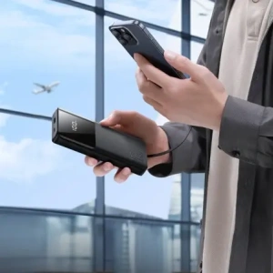 Hurtownia GSM - Joyroom powerbank JR-PBF19 22.5W 10000mAh + cabluri integrate USB-C, Lightning negru - JYR1136 - {ean13} - Hurt