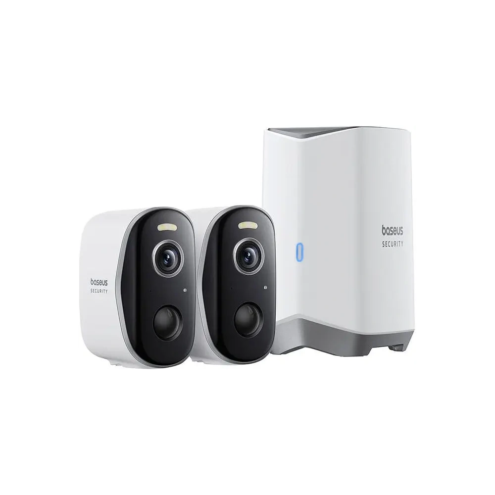 Wholesale Baseus N1 2K Outdoor camera set of 2 (White) - BSU8895 - {ean13} - Hurt