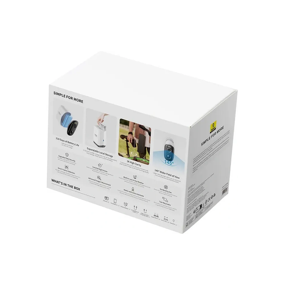 Hurtownia GSM - Baseus Set de 2 camere externe N1 2K (Alb) - BSU8895 - {ean13} - Hurt