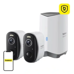 Baseus N1 Plus 2K Outdoor camera set of 2 (White)