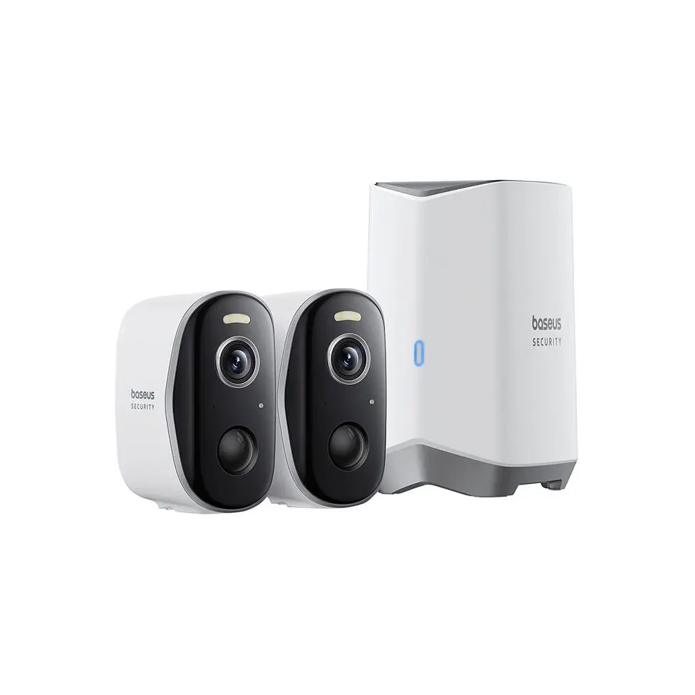 Wholesale Baseus N1 Plus 2K Outdoor camera set of 2 (White) - BSU8896 - {ean13} - Hurt