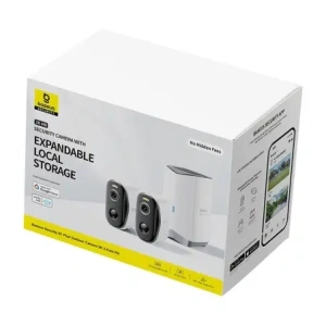 Hurtownia GSM - Baseus N1 Plus 2K kültéri kamera 2 darabos szett (Fehér) - BSU8896 - {ean13} - Hurt