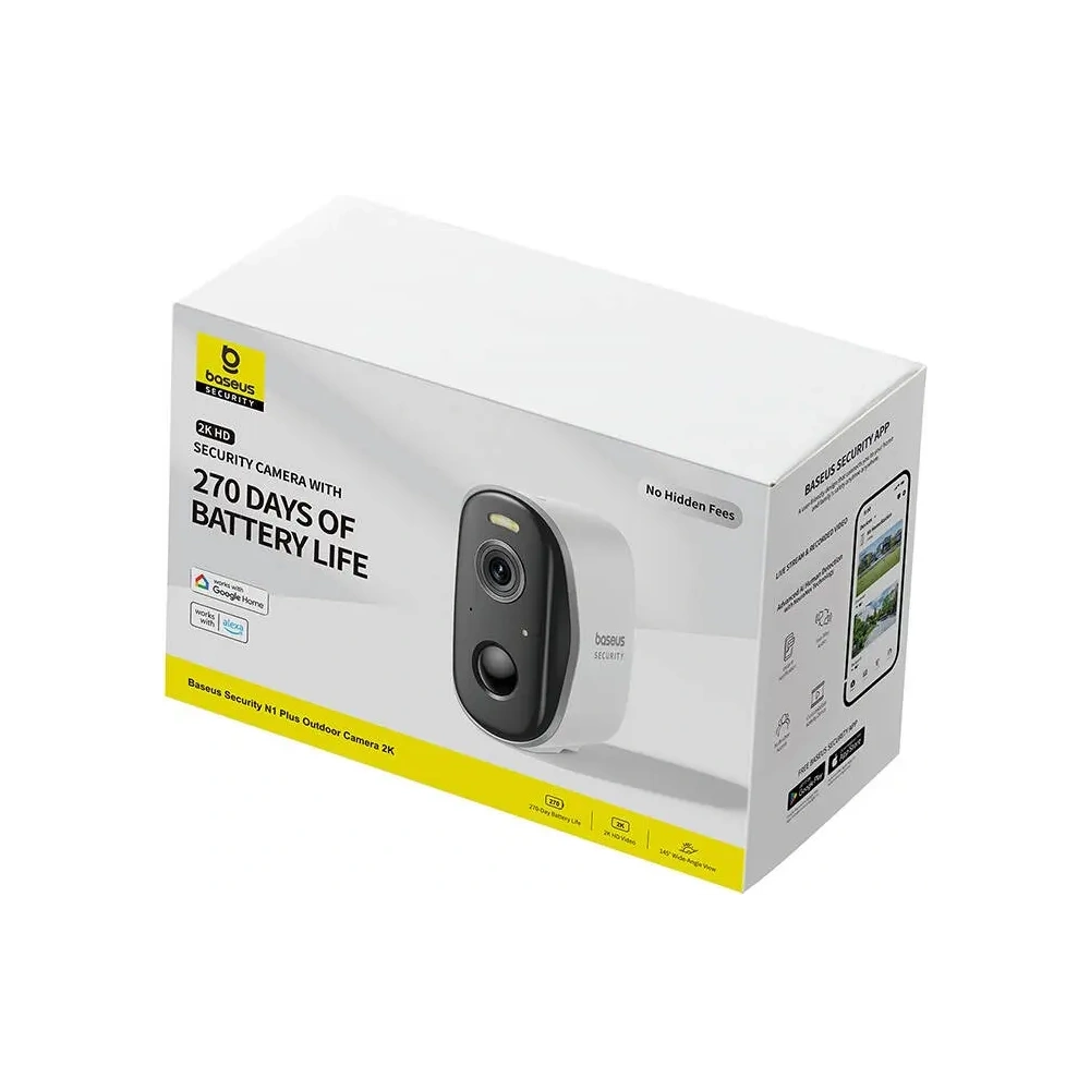 Hurtownia GSM - Baseus Camera Exterioară N1 Plus (Alb) - BSU8897 - {ean13} - Hurt