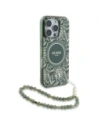 Hurtownia GSM - Guess GUHMP16XHCPOFPA Apple iPhone 16 Pro Max husă IML Flori Întreaga Electro Cu Curea din Perlă MagSafe verde - GUE4195 - {ean13} - Hurt