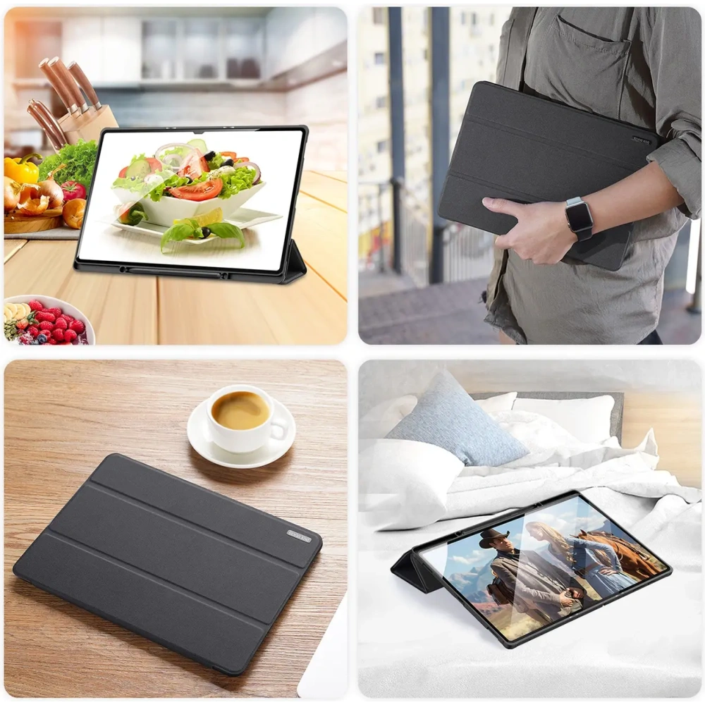 Hurtownia GSM - Etui DUX DUCIS Domo Smart Sleep Samsung Galaxy Tab S8 Ultra / S9 Ultra černé - DDS2015 - {ean13} - Hurt