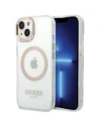 Etui Guess GUHMP15MHTRMD Apple iPhone 15 Plus / 14 Plus hardcase Metal Outline Magsafe zlatý/gold
