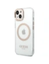 Hurtownia GSM - Guess GUHMP15MHTRMD Apple iPhone 15 Plus / 14 Plus husă din metal cu margine Magsafe aurie - GUE4197 - {ean13} - Hurt