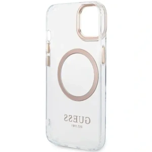 Wholesale Guess GUHMP15MHTRMD Apple iPhone 15 Plus / 14 Plus hardcase Metal Outline Magsafe gold - GUE4197 - {ean13} - Hurt