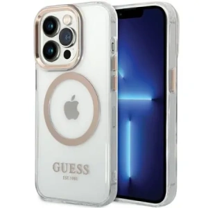 Hurtownia GSM - Guess GUHMP15SHTRMD Apple iPhone 15 / 14 / 13 Hardcase Metallrahmen Magsafe gold - GUE4198 - {ean13} - Hurt