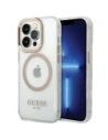 Guess GUHMP15SHTRMD Apple iPhone 15 / 14 / 13 hardcase Metal Outline Magsafe aurie