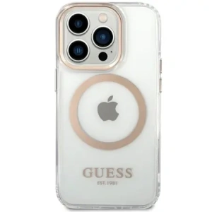 Hurtownia GSM - Guess GUHMP15SHTRMD Apple iPhone 15 / 14 / 13 Hardcase Metallrahmen Magsafe gold - GUE4198 - {ean13} - Hurt