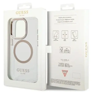 Hurtownia GSM - Guess GUHMP15SHTRMD Apple iPhone 15 / 14 / 13 Hardcase Metallrahmen Magsafe gold - GUE4198 - {ean13} - Hurt