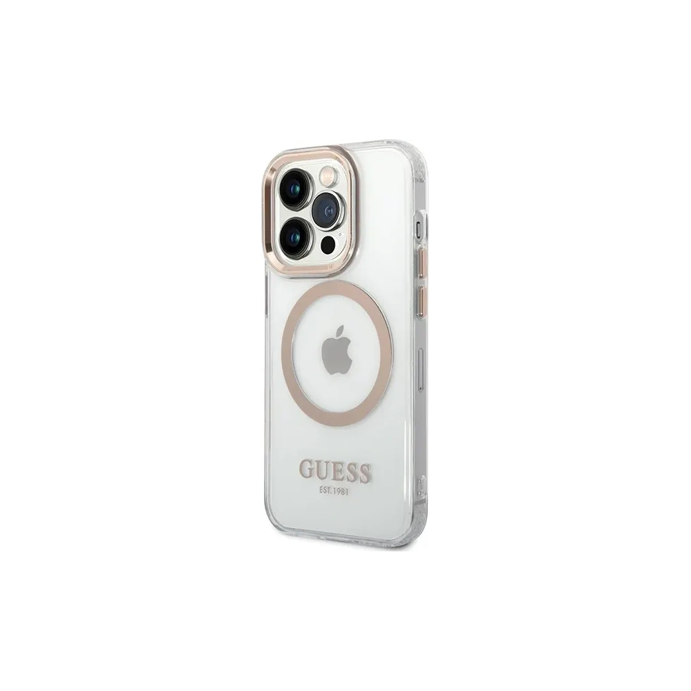 Hurtownia GSM - Guess GUHMP15XHTRMD Apple iPhone 15 Pro Max Hardcase Metal Outline Magsafe gold - GUE4199 - {ean13} - Hurt
