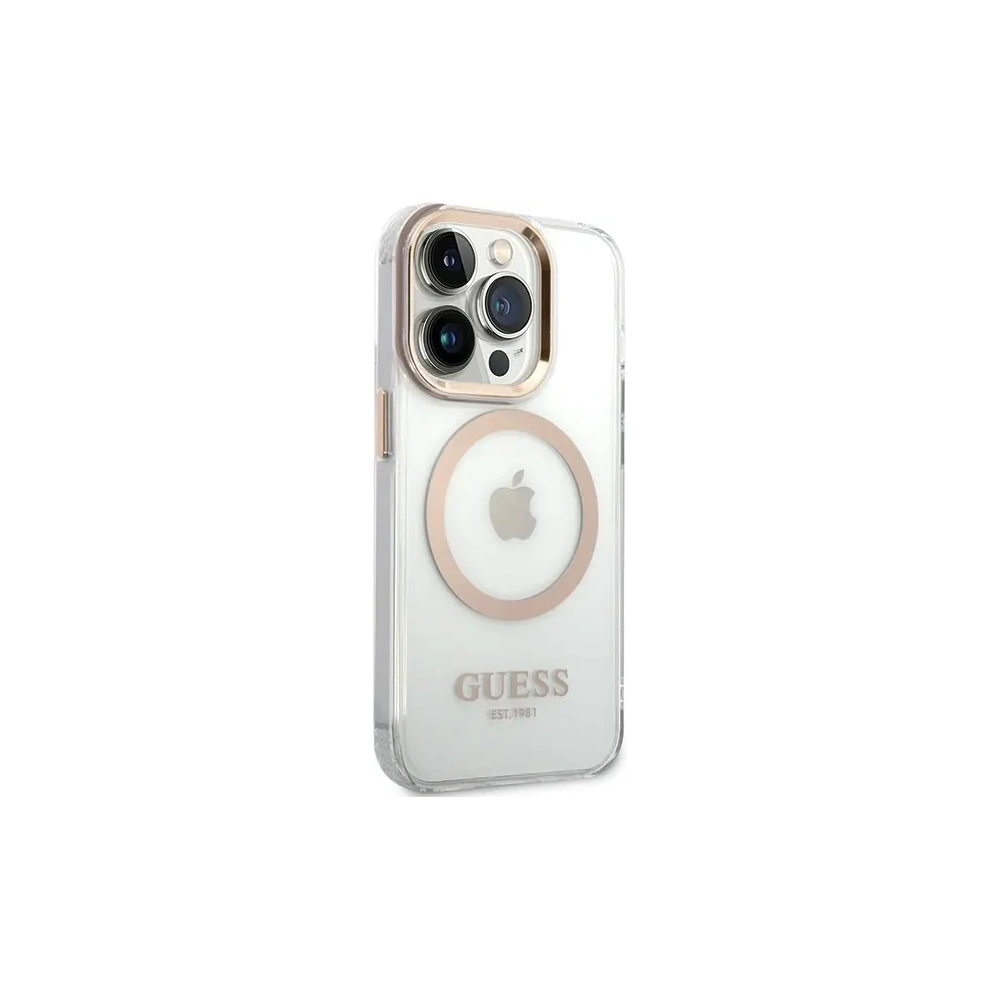 Hurtownia GSM - Guess GUHMP15XHTRMD Apple iPhone 15 Pro Max Hardcase Metal Outline Magsafe gold - GUE4199 - {ean13} - Hurt