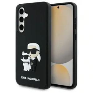 Wholesale Karl Lagerfeld KLHCS24FE3DRKCNK Samsung Galaxy S24 FE hardcase 3D Rubber Karl&Choupette black - KLD21834 - {ean13} - Hurt