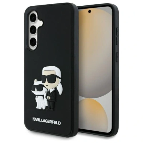 Etui Karl Lagerfeld KLHCS24FE3DRKCNK Samsung Galaxy S24 FE hardcase 3D Rubber Karl&Choupette czarny/black