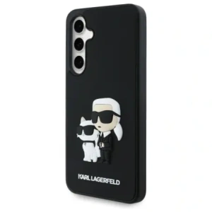 Wholesale Karl Lagerfeld KLHCS24FE3DRKCNK Samsung Galaxy S24 FE hardcase 3D Rubber Karl&Choupette black - KLD21834 - {ean13} - Hurt