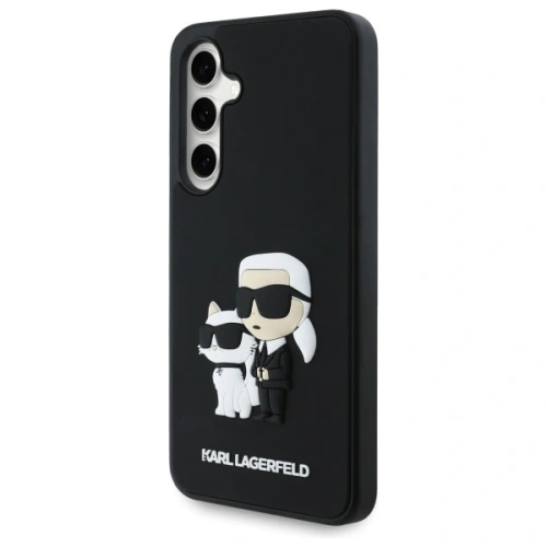 Etui Karl Lagerfeld KLHCS24FE3DRKCNK Samsung Galaxy S24 FE hardcase 3D Rubber Karl&Choupette czarny/black