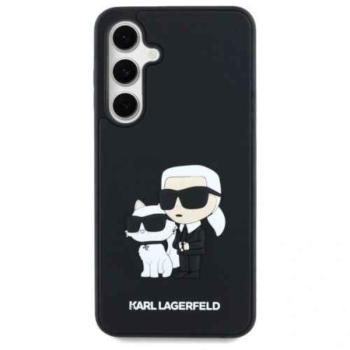 Etui Karl Lagerfeld KLHCS24FE3DRKCNK Samsung Galaxy S24 FE hardcase 3D Rubber Karl&Choupette czarny/black