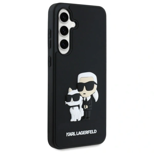 Etui Karl Lagerfeld KLHCS24FE3DRKCNK Samsung Galaxy S24 FE hardcase 3D Rubber Karl&Choupette czarny/black