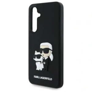 Wholesale Karl Lagerfeld KLHCS24FE3DRKCNK Samsung Galaxy S24 FE hardcase 3D Rubber Karl&Choupette black - KLD21834 - {ean13} - Hurt