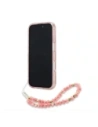 Hurtownia GSM - Guess GUHMP16XHCPOFPP Apple iPhone 16 Pro Max carcasă rigidă IML Flori Allover Electro cu curea din perlă MagSafe roz - GUE4201 - {ean13} - Hurt