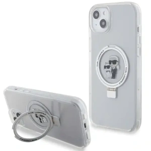 Hurtownia GSM - Karl Lagerfeld KLHMP15MHMRSKCH Apple iPhone 15 Plus / 14 Plus hardcase Ring Stand Karl&Choupettte MagSafe alb - KLD21836 - {ean13} - Hurt