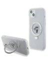 Hurtownia GSM - Etui Karl Lagerfeld KLHMP15MHMRSKCH Apple iPhone 15 Plus / 14 Plus hardcase Ring Stand Karl&Choupettte MagSafe bílý/white - KLD21836 - {ean13} - Hurt