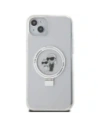 Wholesale Karl Lagerfeld KLHMP15MHMRSKCH Apple iPhone 15 Plus / 14 Plus hardcase Ring Stand Karl&Choupettte MagSafe white - KLD21836 - {ean13} - Hurt