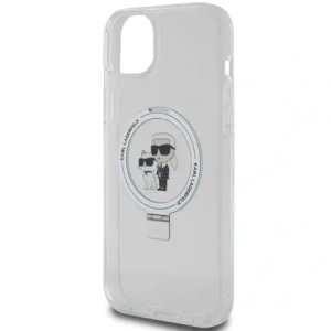Wholesale Karl Lagerfeld KLHMP15MHMRSKCH Apple iPhone 15 Plus / 14 Plus hardcase Ring Stand Karl&Choupettte MagSafe white - KLD21836 - {ean13} - Hurt