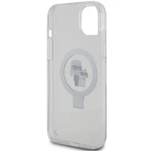 Wholesale Karl Lagerfeld KLHMP15MHMRSKCH Apple iPhone 15 Plus / 14 Plus hardcase Ring Stand Karl&Choupettte MagSafe white - KLD21836 - {ean13} - Hurt