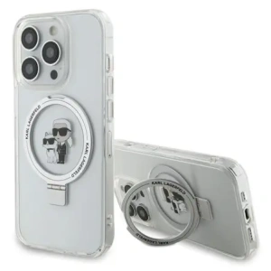 Wholesale Karl Lagerfeld KLHMP15XHMRSKCH Apple iPhone 15 Pro Max hardcase Ring Stand Karl&Choupettte MagSafe white - KLD21838 - {ean13} - Hurt