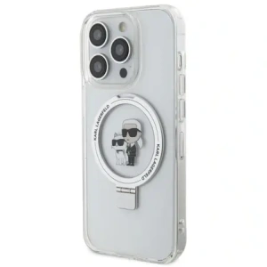 Wholesale Karl Lagerfeld KLHMP15XHMRSKCH Apple iPhone 15 Pro Max hardcase Ring Stand Karl&Choupettte MagSafe white - KLD21838 - {ean13} - Hurt