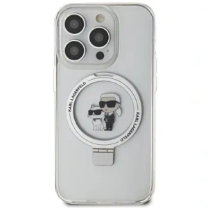 Wholesale Karl Lagerfeld KLHMP15XHMRSKCH Apple iPhone 15 Pro Max hardcase Ring Stand Karl&Choupettte MagSafe white - KLD21838 - {ean13} - Hurt