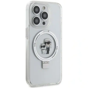 Wholesale Karl Lagerfeld KLHMP15XHMRSKCH Apple iPhone 15 Pro Max hardcase Ring Stand Karl&Choupettte MagSafe white - KLD21838 - {ean13} - Hurt