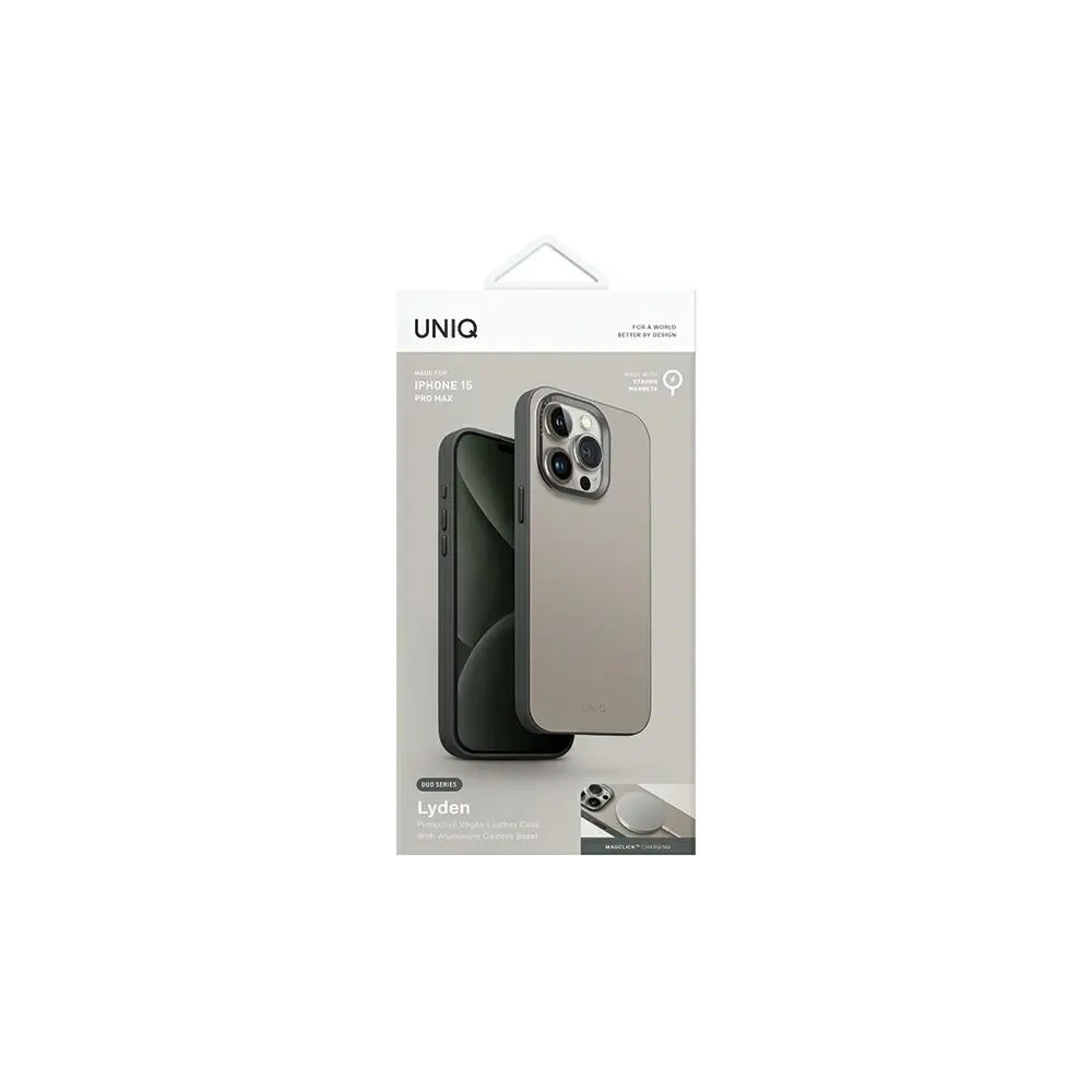 Hurtownia GSM - UNIQ Lyden DS Apple iPhone 15 Pro Max Magclick Töltés elefántcsont-lichenszínű zöld - UNIQ1398 - {ean13} - Hurt