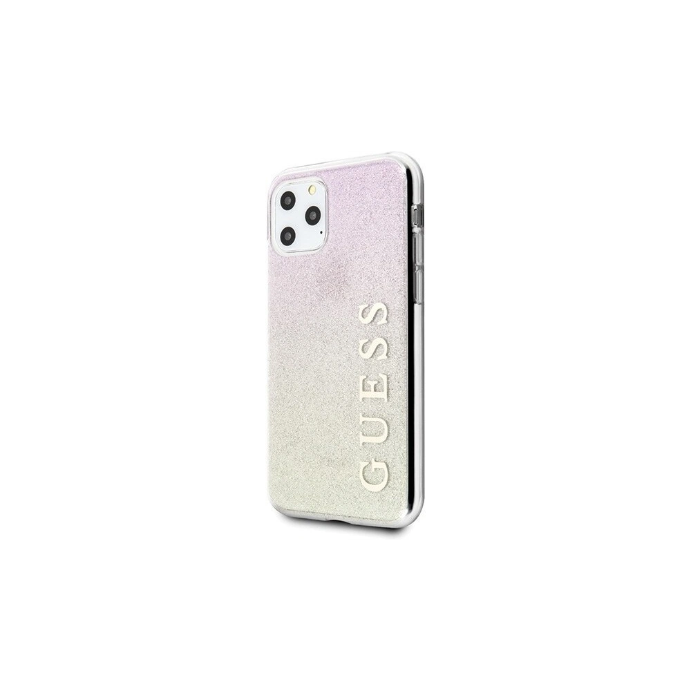 Hurtownia GSM - Etui Guess GUHCN58PCUGLGPI Apple iPhone 11 Pro różowo-złoty/gold pink hard case Gradient Glitter - GUE424GLDPNK - {ean13} - Hurt