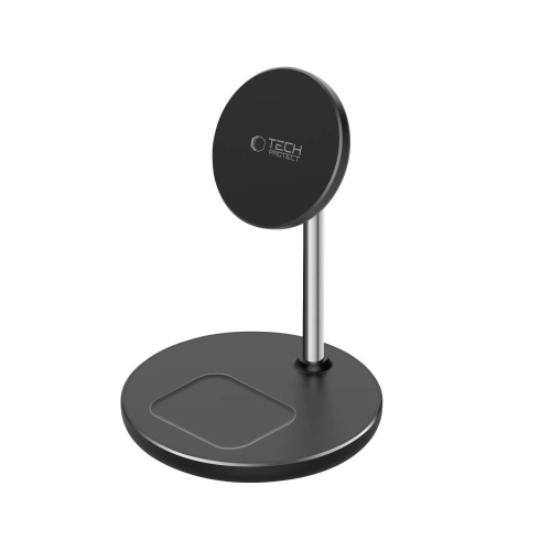 Ładowarka bezprzewodowa Tech-Protect QI15W-A39 2in1 Magnetic MagSafe Wireless Charger Black