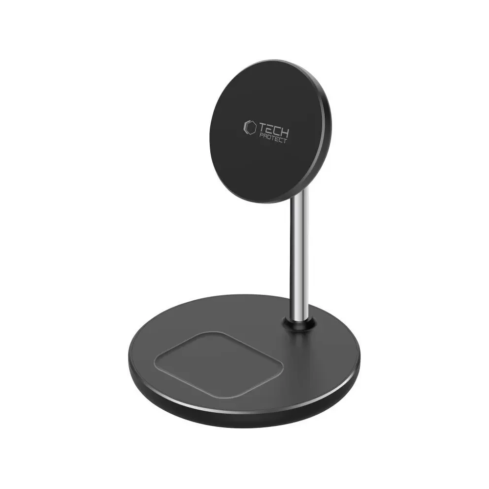 Hurtownia GSM - Tech-Protect QI15W-A39 2in1 Magnetic MagSafe vezeték nélküli töltő fekete - THP3616 - {ean13} - Hurt