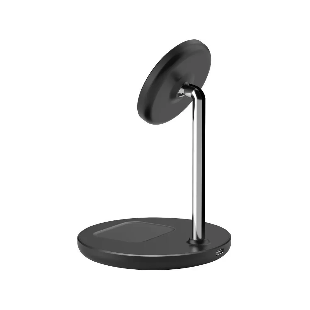 Wholesale Tech-Protect QI15W-A39 2in1 Magnetic MagSafe Wireless Charger Black - THP3616 - {ean13} - Hurt