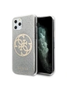 Etui Guess GUHCN58PCUGLLG Apple iPhone 11 Pro jasnoszary/light grey hard case Glitter 4G Circle Logo